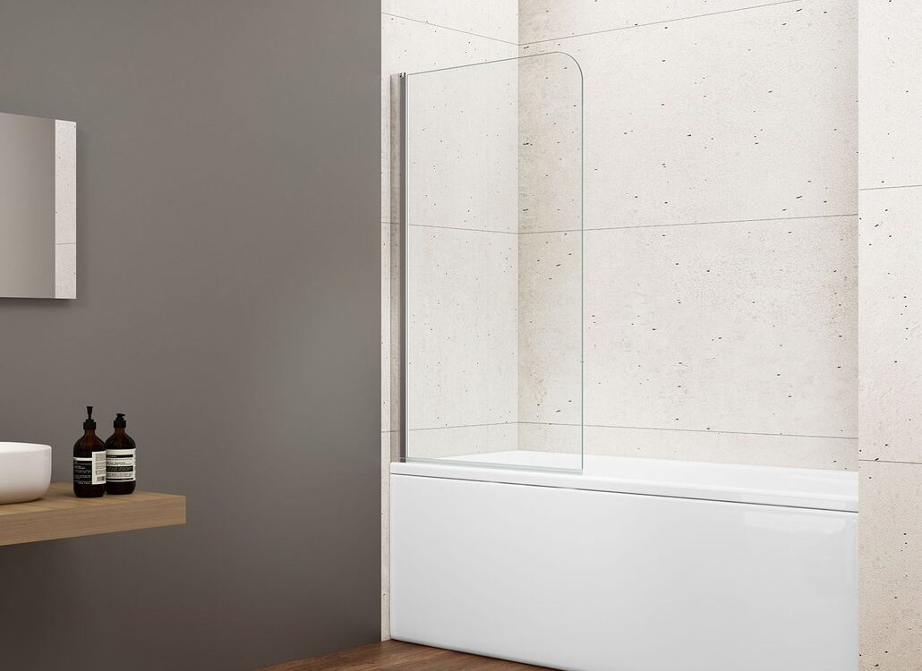 Pare-baignoire LORO 750 mm, verre transparent Kingersheim