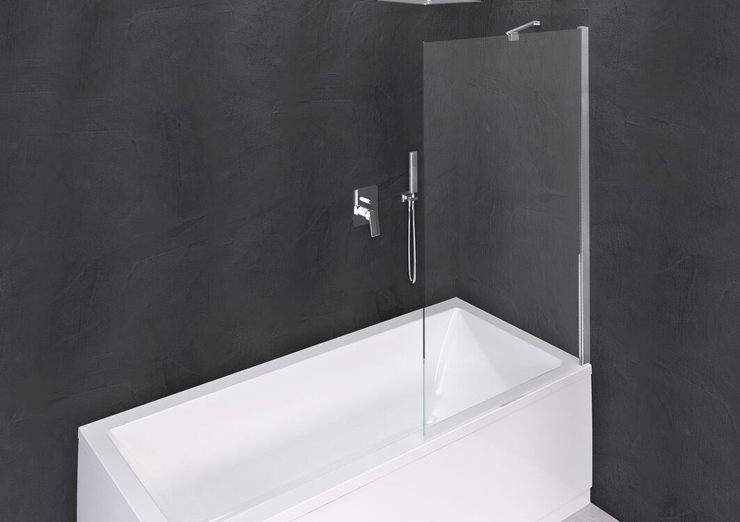 Paroi de douche modulaire 1000x1500mm, verre transparent Wittenheim