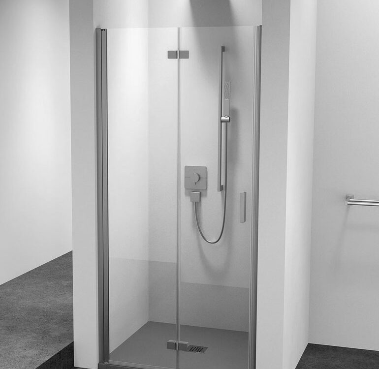 Portes de douche Pliantes Porte de douche en alcôve ZOOM 800 mm, verre transparent, gauche Mulhouse