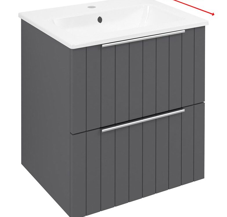 Meuble sous-vasque CIRASA 48x54x39cm, bande carina Belfort