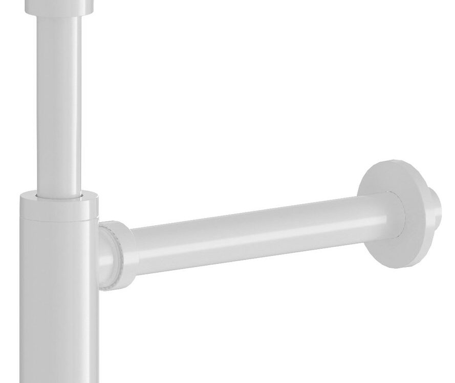 Siphon de lavabo 5/4&#8243; diamètre 32 mm, blanc Valentigney