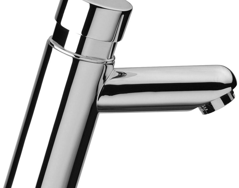 Robinet de lavabo &agrave; fermeture automatique TEMPOR, chrom&eacute; Wittenheim