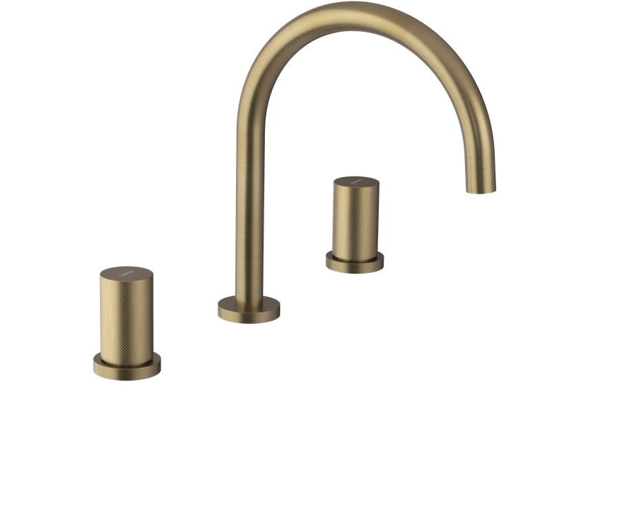 Mitigeur de lavabo 3 trous ULTRATAP, or mat Kingersheim