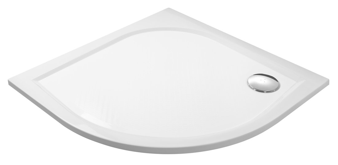 10.2 | Vitrine Banyo Receveur de douche ERIKA Quadrant en marbre coulé 90 x 90 cm, R550, blanc Saint-Louis 0