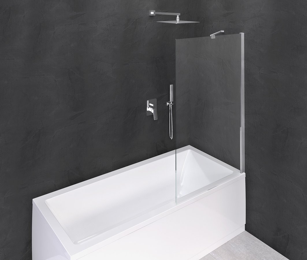 Paroi de douche modulaire 1000x1500mm, verre transparent Wittenheim 0
