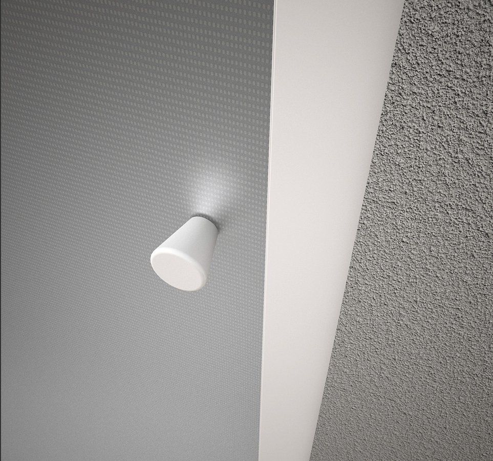 Porte de douche coulissante UGGA 1000 mm, verre brique, blanc Kingersheim 0