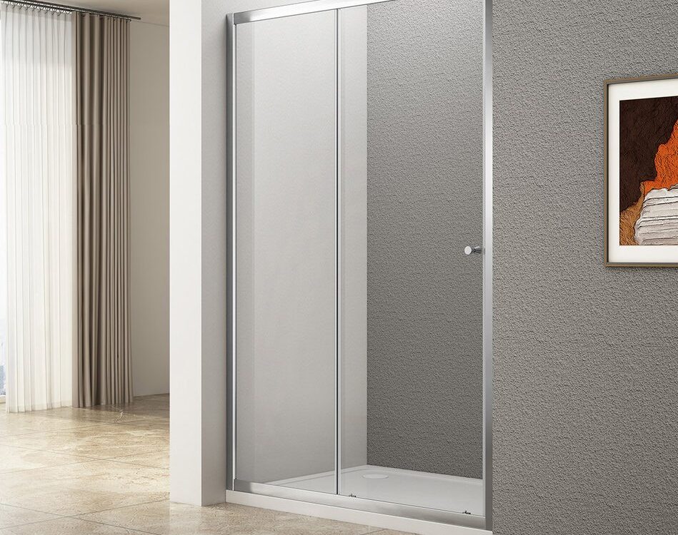 Porte de douche coulissante UGGA 1400 mm, verre transparent Riedisheim