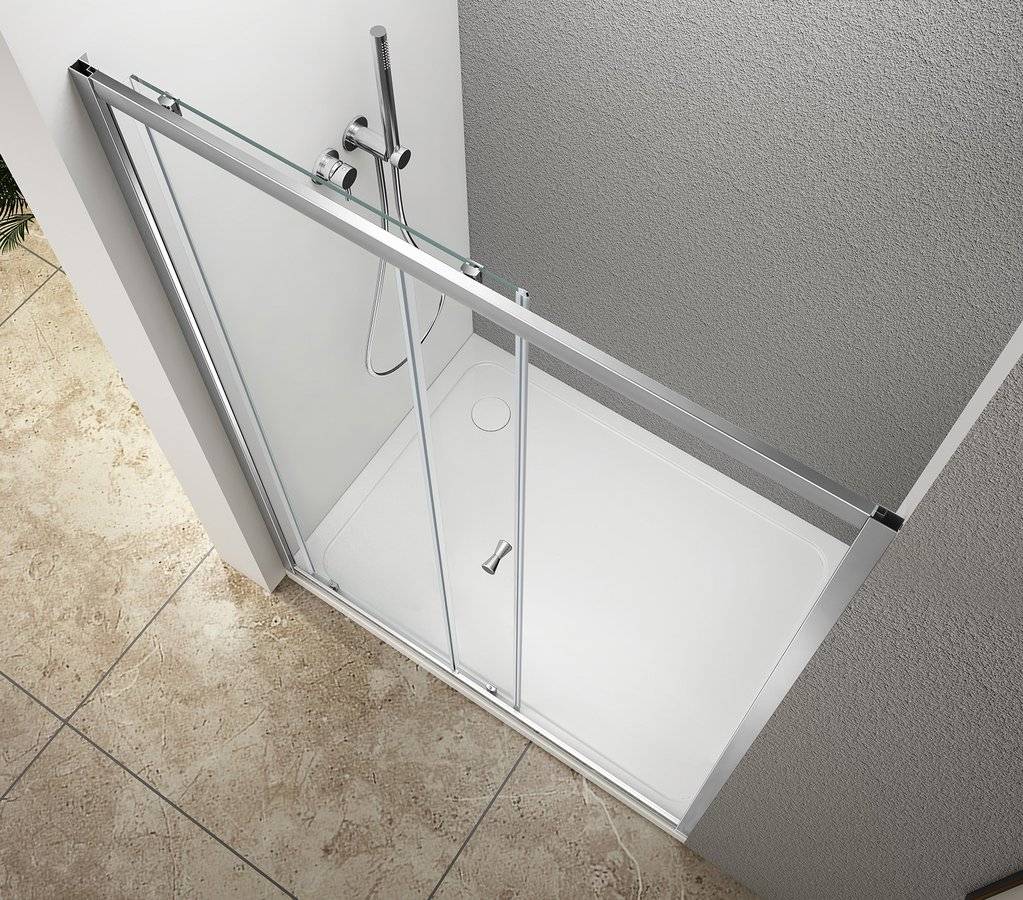 Porte de douche coulissante UGGA 1400 mm, verre transparent Riedisheim 0