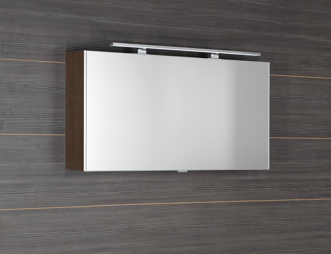 Armoire de toilette CLOE avec éclairage LED, 100 x 50 x 18 cm, pin rustique Audincourt 0