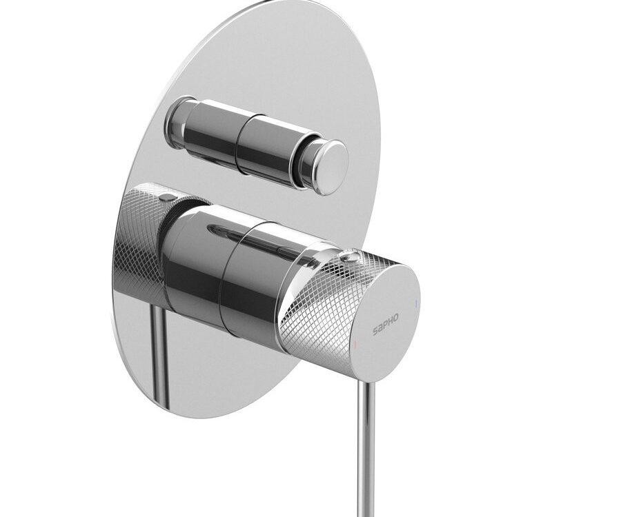 Mitigeur de douche encastré monocommande ULTRASAN, 2 sorties, chromé Audincourt