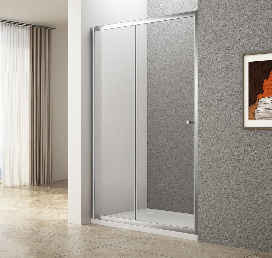 Porte de douche coulissante UGGA 1400 mm, verre transparent Riedisheim 0