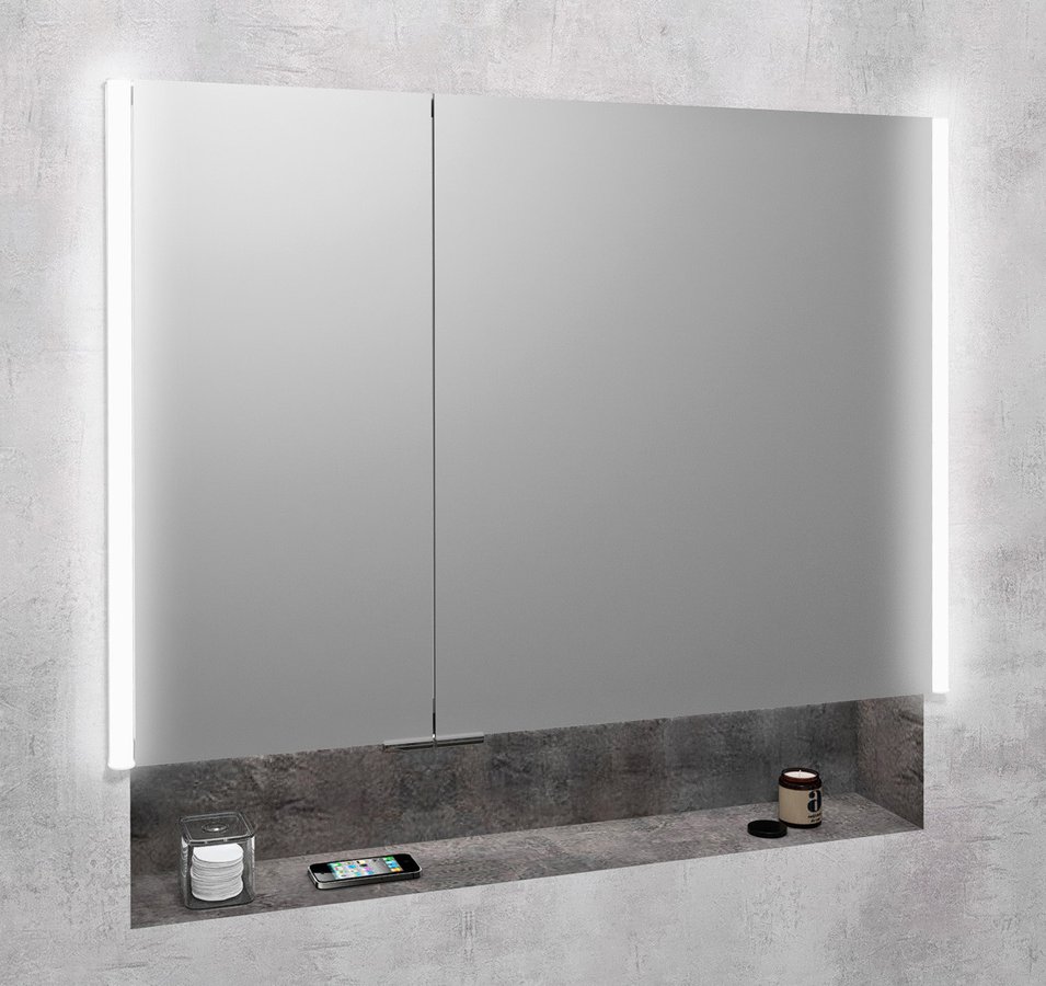 Armoire de toilette encastrée INTEGRA avec éclairage LED, 85x70cm Saint-Louis 0