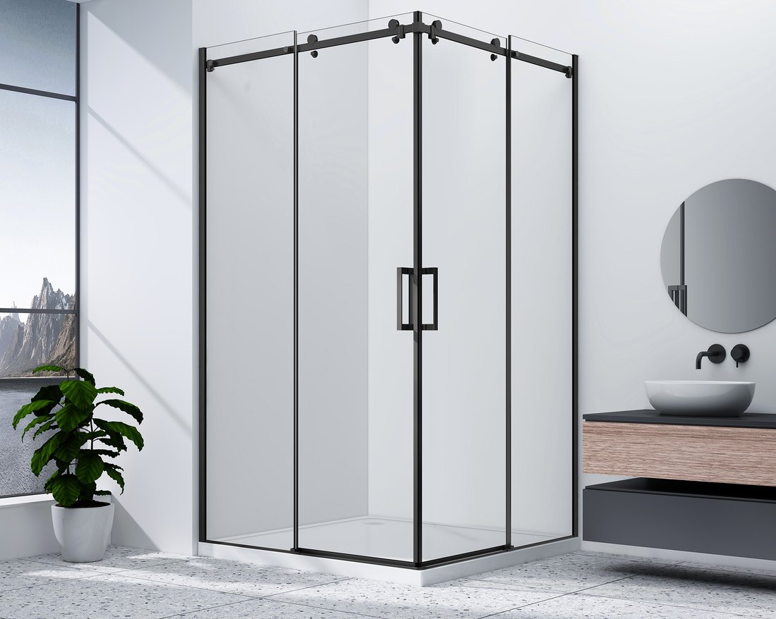 Paravent carré DRAGON BLACK 1000x1000mm, d&#8217;angle Mulhouse 0