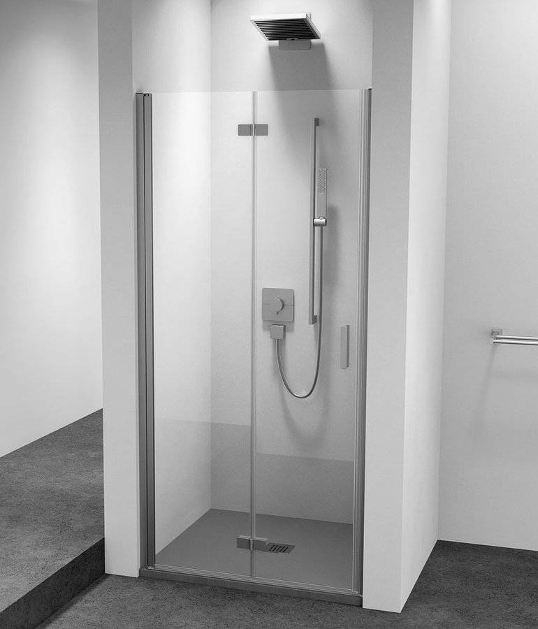 Portes de douche Pliantes Porte de douche en alcôve ZOOM 800 mm, verre transparent, gauche Mulhouse 0