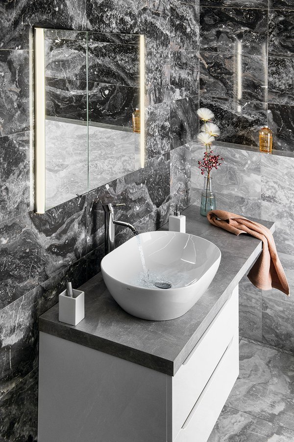 Armoire de toilette encastrée INTEGRA avec éclairage LED, 85x70cm Saint-Louis 0
