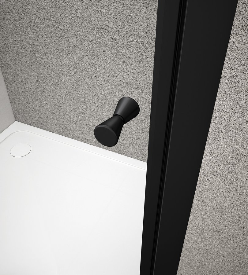 Cabine de douche carrée AGGA BLACK 900x900mm, verre transparent Illzach 0