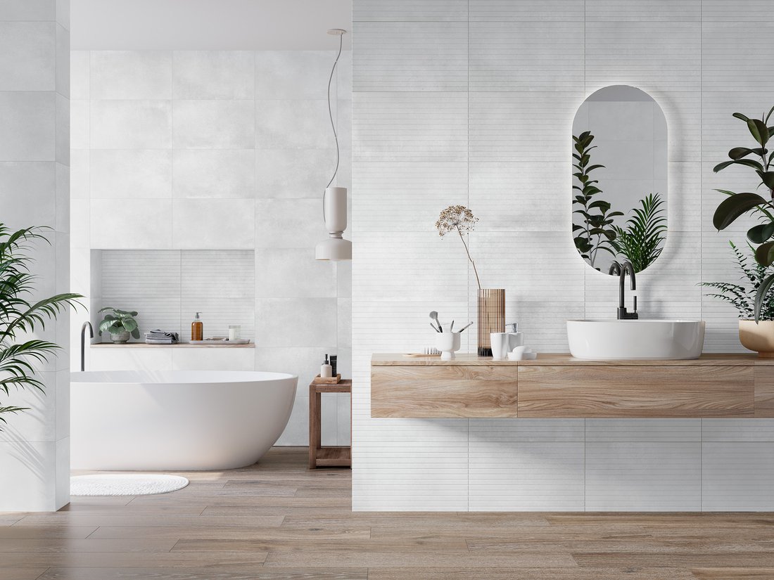 Carrelage mural MANHATTAN Blanc 33&#215;55 (1,84m2) Rixheim 0