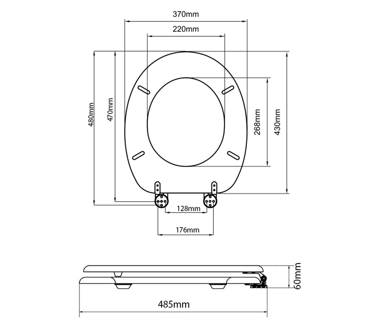 Abattant WC AQUALINE, chêne Wittenheim 0
