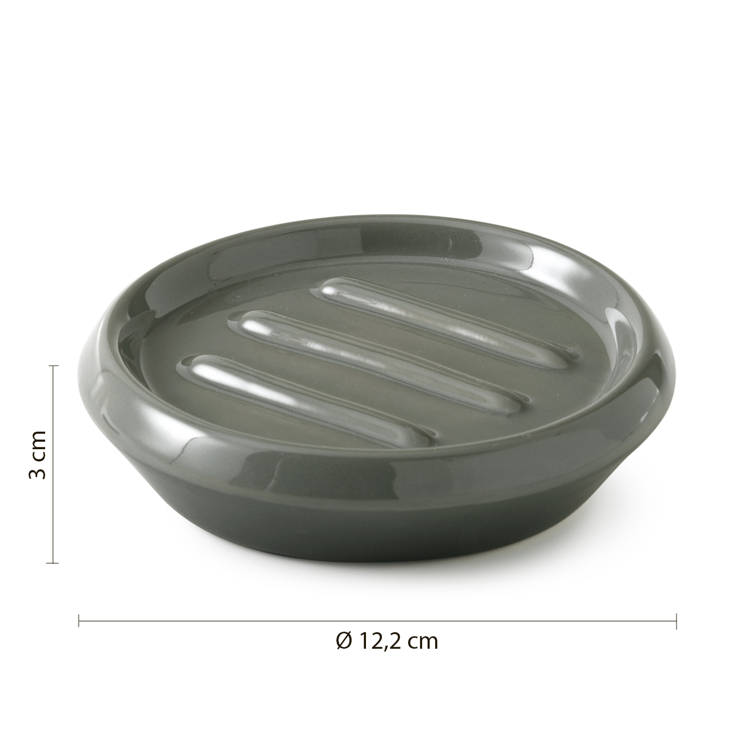 19.1 2 | Vitrine Banyo Porte-savon WILMA, vert Saint-Louis 0