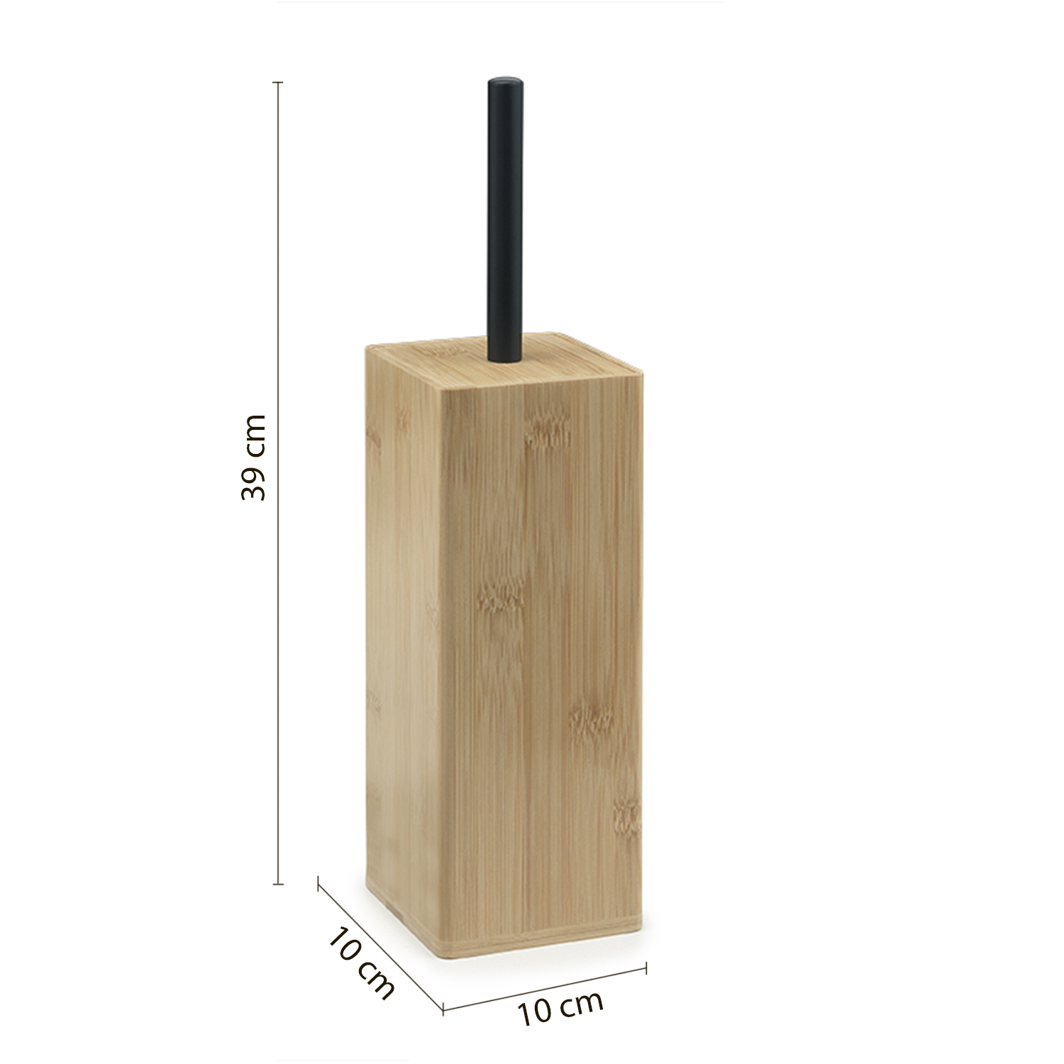 Porte-brosse/brosse de toilette sur pied BONNIE, bambou Montbéliard 0