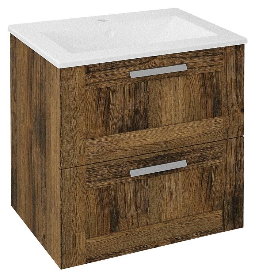 Meuble sous-vasque AMIA 59x60x45cm, chêne Collingwood Saint-Louis 0