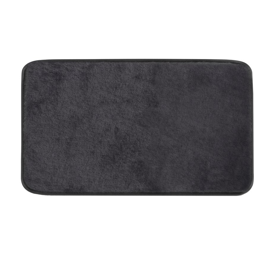 Tapis de bain FUZZY, 50x80cm, 100% polyester, antidérapant, noir Belfort 0