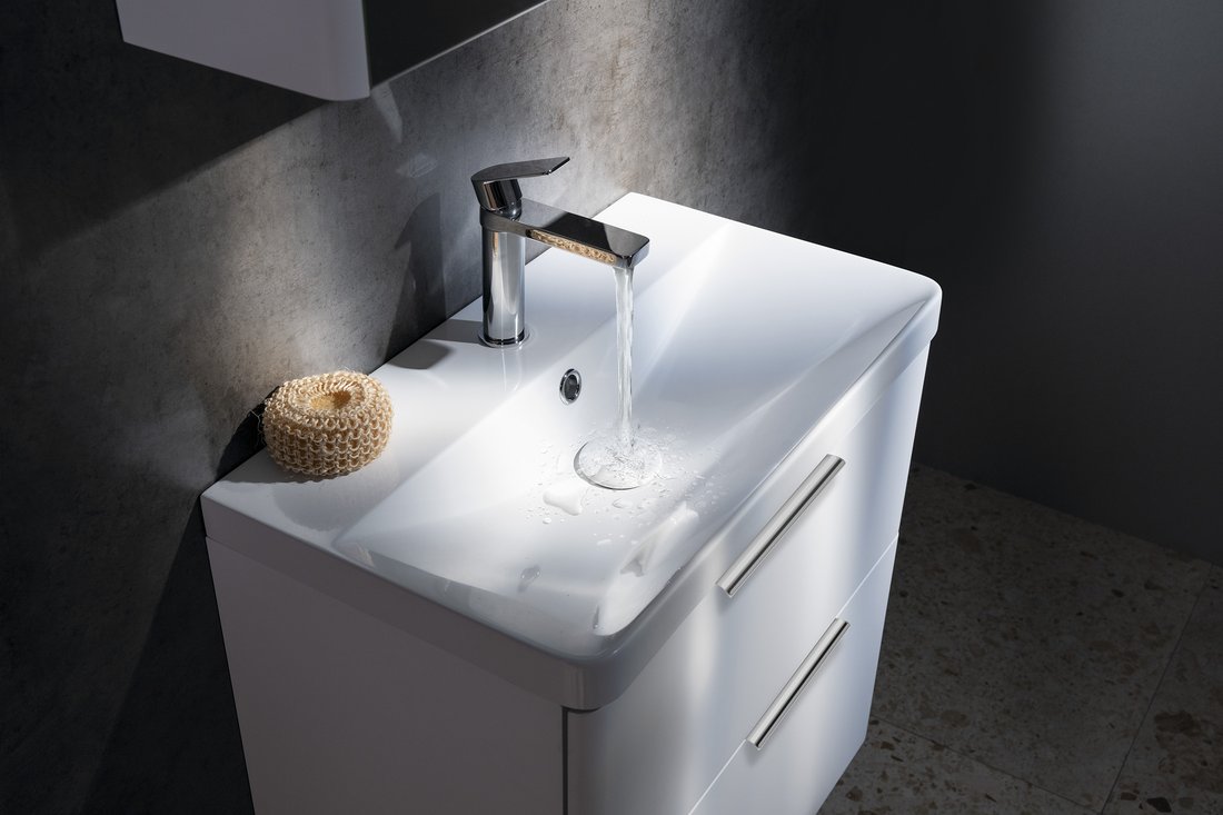 26.4 | Vitrine Banyo Meuble sous-vasque DENEB 60,5x55x34,5cm, blanc mat Guebwiller 0