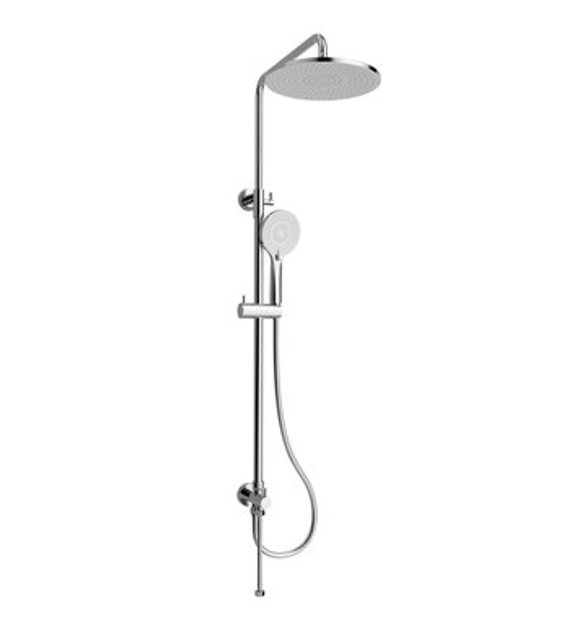 Set combiné de douche sans mitigeur, chrome Rixheim