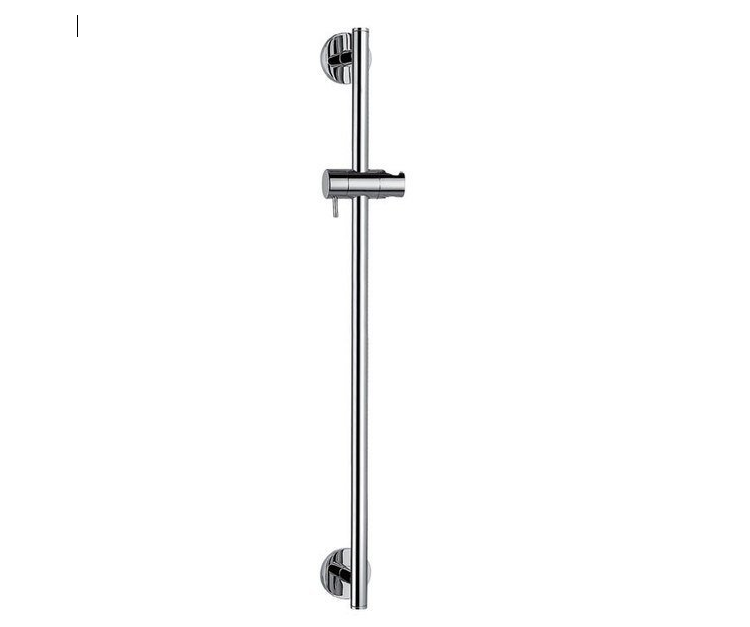 Barre de douche, support réglable, ronde, 660mm, chromée Valentigney 0