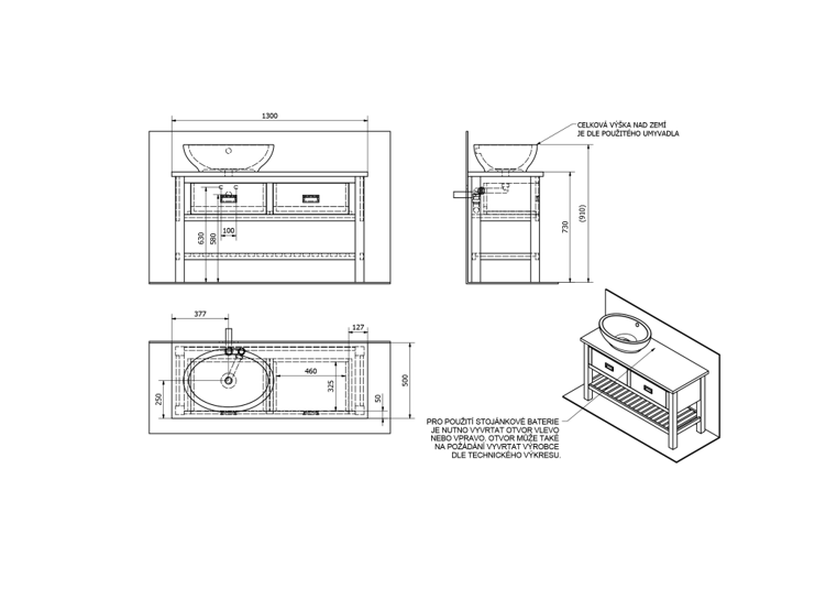 CAPTURE DECRAN 2025 06 26 112532 | Vitrine Banyo Meuble sous-vasque BRAND 130x73x50cm, épicéa teinté Belfort 0