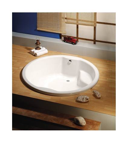 Baignoire ronde ROYAL avec support. Cadre 172 x 172 x 49 cm, blanc Riedisheim 0