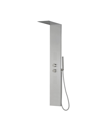 Panneau de douche GRACE 220x1450mm, acier inoxydable mat Montbéliard