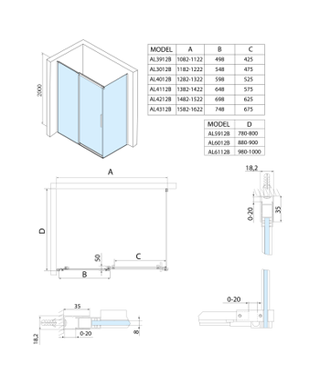 CAPTURE DECRAN 2025 06 26 161552 | Vitrine Banyo Écran rectangulaire ALTIS BLACK 1100×800 mm, variante G/D Riedisheim 0