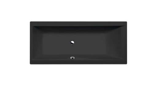 Baignoire rectangulaire CLEO 180x80x48cm, noir mat Wittenheim