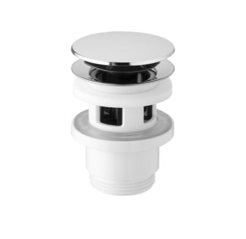 Bonde de lavabo 5/4“, clic-clac, grand bouchon, 32-52mm, ABS/chrome Rixheim