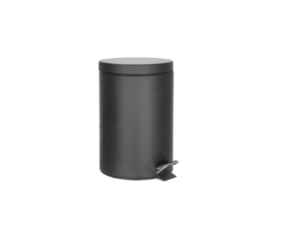 Poubelle ronde SIMPLE LINE 3l, noir mat Riedisheim