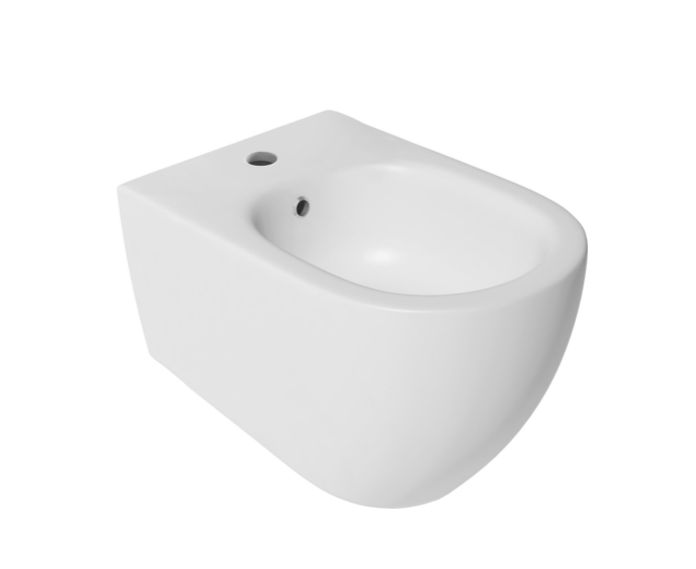 Bidet suspendu INFINITY 36,5x53cm, blanc mat Rixheim
