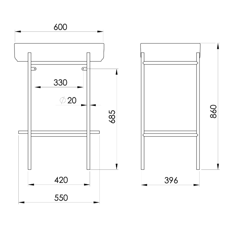 Ensemble de salle de bain PUNO 60, or mat / noir Illzach 0