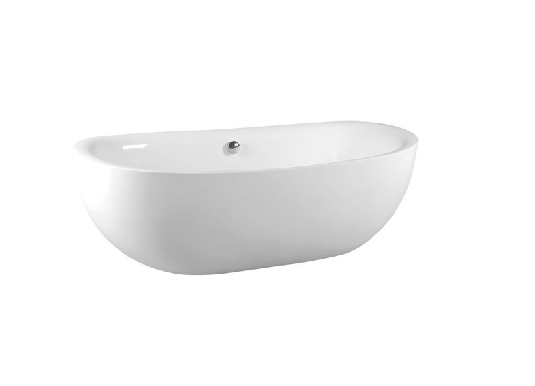 Baignoire îlot en fibre de verre ZASU 180 x 81 x 58 cm, blanche Montbéliard