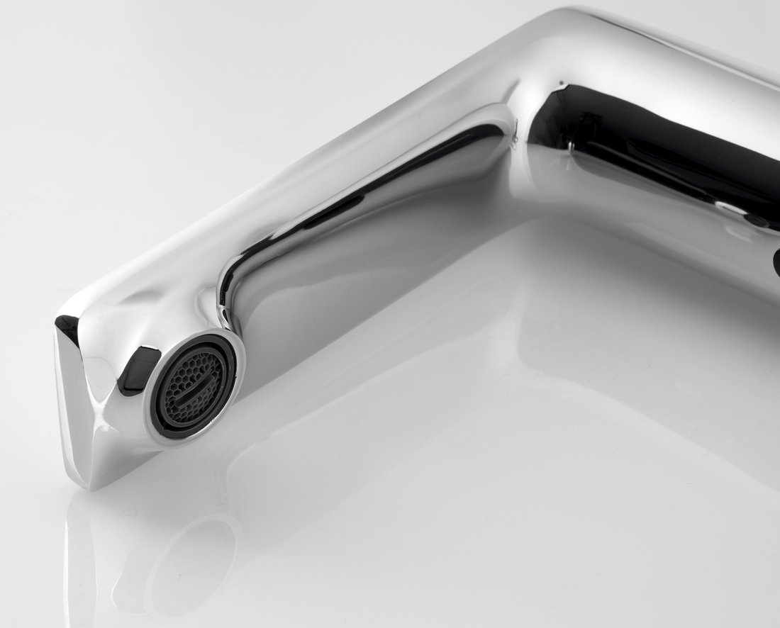 PRODUIT4.3 | Vitrine Banyo Robinet à capteur monté sur pont 6 V CC (4 x AA), chromé Guebwiller 0