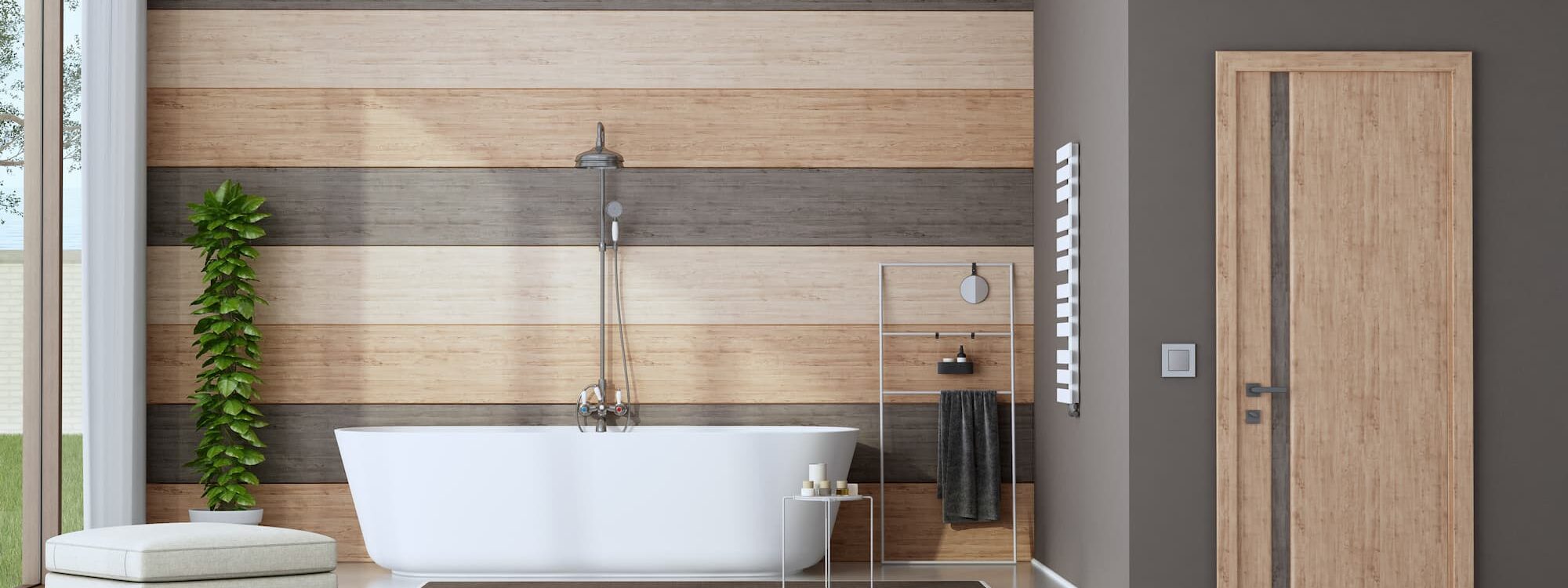 Gr&egrave;s c&eacute;rame effet bois : comment r&eacute;ussir une ambiance chaleureuse dans la salle de bain ? Valentigney