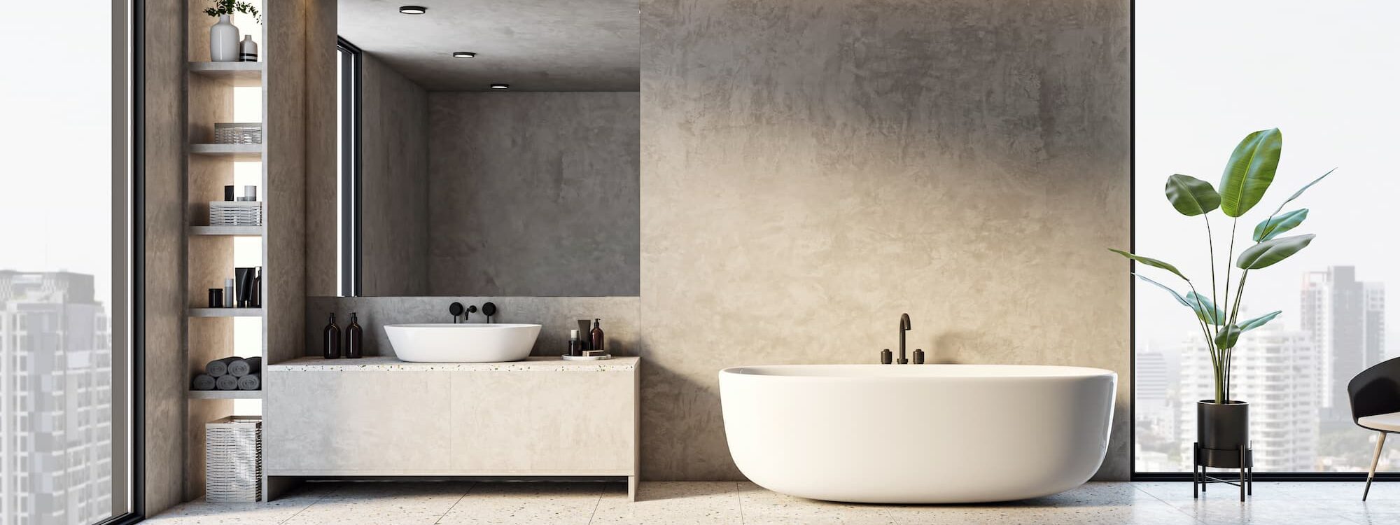 MEUBLES_SALLE_DE_BAIN 2000X750 | Vitrine Banyo Meubles complémentaires : comment harmoniser colonnes, étagères et bancs dans une salle de bain ? Illzach